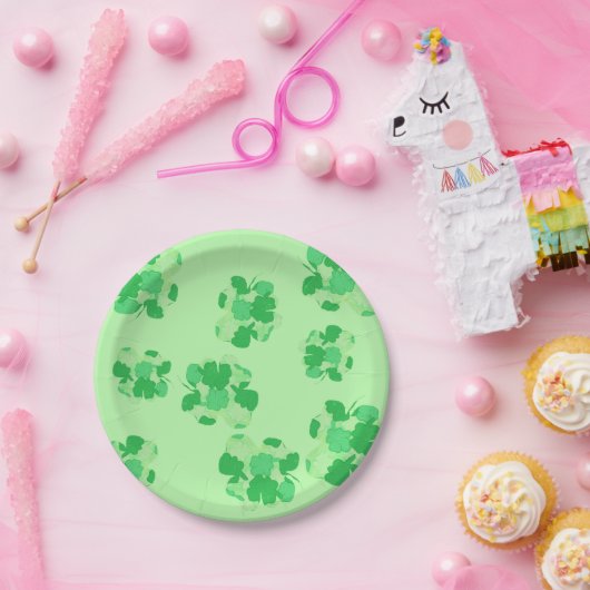 Assiettes en papier Trèfle des Trèfles (Fête)
