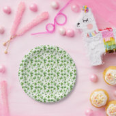 Assiettes en papier Trèfle Vert Saint-Patrick (Fête)