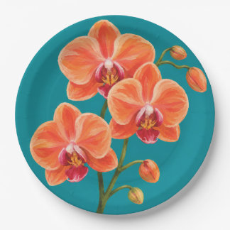 Assiettes en papier tropicales pour fête