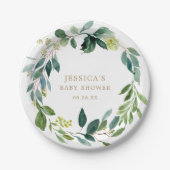 Assiettes en papier Végétation Rustique (Devant)