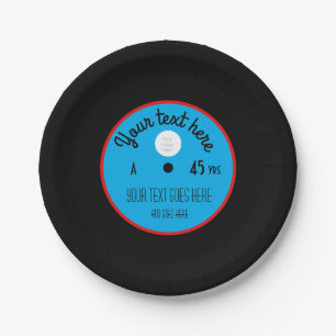 Assiettes en papier vinyle personnalisées – enreg