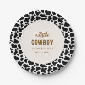 Assiettes en papier western cowboy avec impression (Devant)