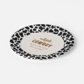 Assiettes en papier western cowboy avec impression (Angle)