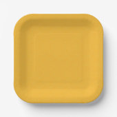 Assiettes jetables jaune orange chaud pour événeme (Recto)