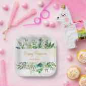 assiettes personnalisées passover heureux (Fête)