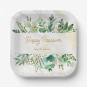 assiettes personnalisées passover heureux (Recto)