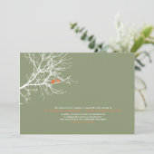 Assis dans un Faire-part de mariage d'arbre (Debout devant)