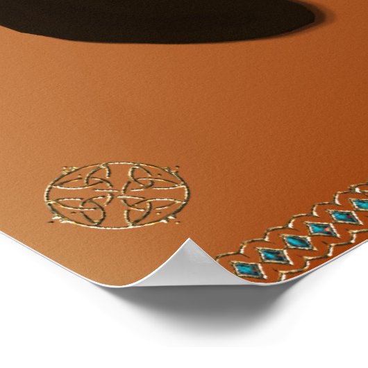 Assis jolie affiche de chat de Siamese (Coin)