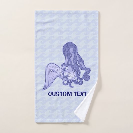 Assis Mermaid bleu (Serviette à main)
