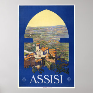 Assisi -  Italiaans reisbureau Poster