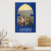 Assisi -  Italiaans reisbureau Poster (Keuken)
