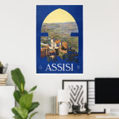 Assisi -  Italiaans reisbureau Poster (Thuiskantoor)