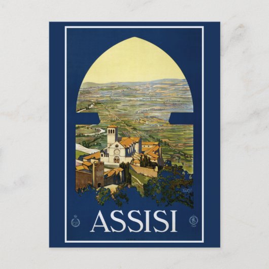 Assisi Italië briefkaart (Voorkant)