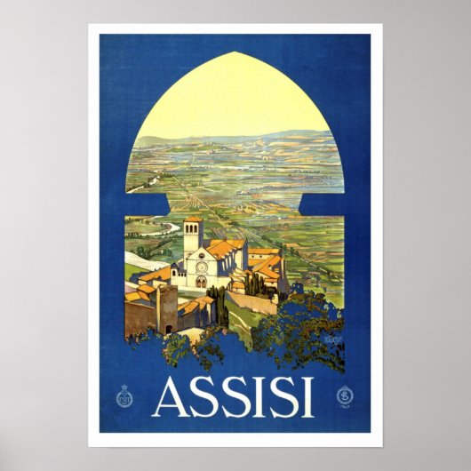 Assisi Italië  Poster (Voorkant)