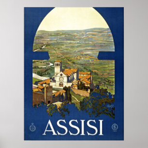 -Assisi Italië Reistoerisme Poster