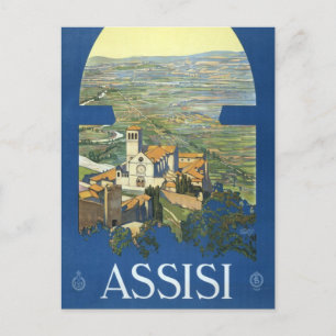 Assisi Italië Vintage Reis Kunst Francesco Basilie Briefkaart