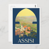 Assisi Italy vintage Briefkaart (Voorkant / Achterkant)