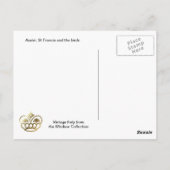 Assisi, St Francis en de vogels Briefkaart (Achterkant)