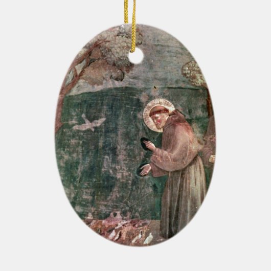 Assisi, St Francis en de vogels Keramisch Ornament (Achterkant)