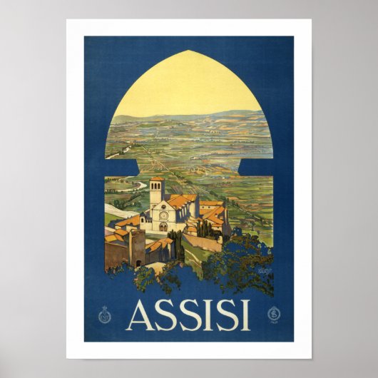 Assisi Travel Poster (Voorkant)
