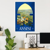 "Assisi" Vintage Travel Poster (Thuiskantoor)