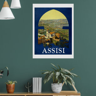 Assissi Reisposter Vintage Poster