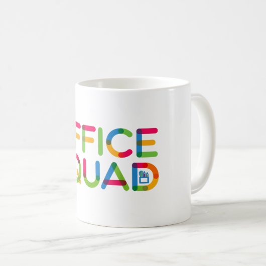 Assistant administratif Bureau Squad School Mug (Devant droit)