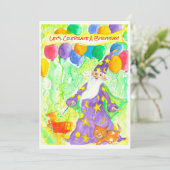 Assistant Ballons magiques Invitation de fête d'an (Debout devant)