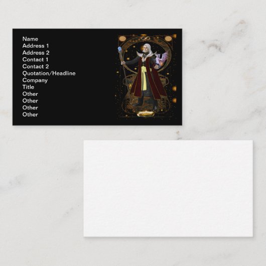 Assistant Carte de visite de carte (Devant / Derrière)