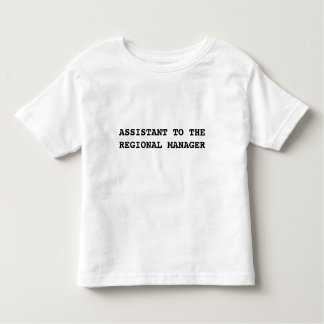 Assistant de bureau du t-shirt du gestionnaire rég