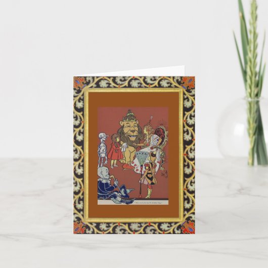 Assistant de la carte de voeux Oz (Devant)