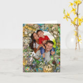 ASSISTANT DE LA FAMILLE OZ CARTE DE NOËL + VOTRE P (Fleur jaune)