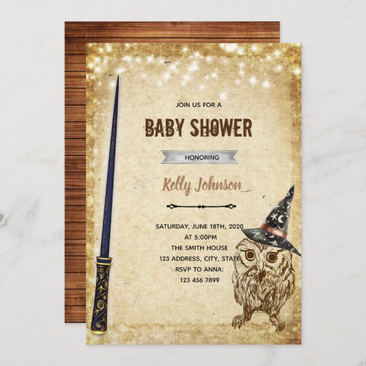 Assistant Doce douche invitation anniversaire (Devant / Derrière)