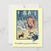 Assistant d'Oz Lion, Invitation de fête d'annivers (Devant)