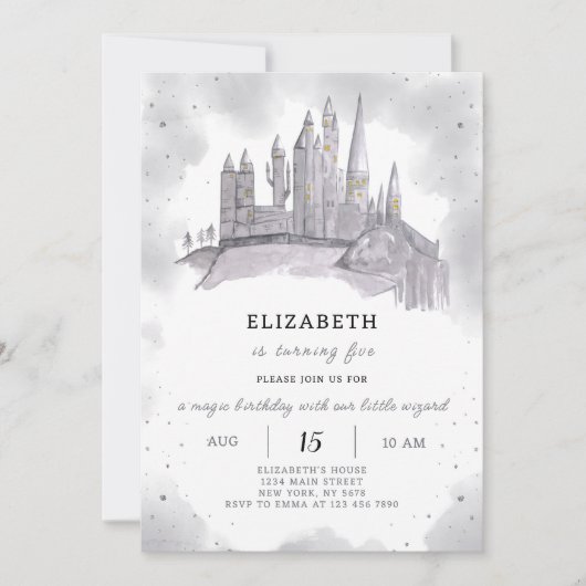 Assistant École Invitation d'anniversaire (Devant)