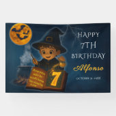 Assistant Halloween bannière fête d'anniversaire (Horizontal)