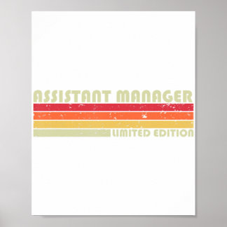 ASSISTANT MANAGER Funny Job Title Vademage Poster