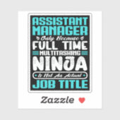 Assistant Manager Job Title professional work Gift Sticker (Vel)