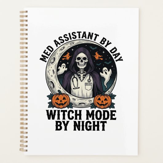 Assistant médical Sorcière d'Halloween Gravure Vin (Devant)