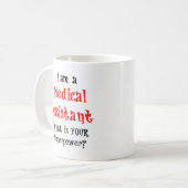 assistant médical tasse de café (Devant gauche)
