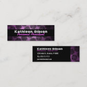 Assistant personnel Cartes de visite Skinny (Devant / Derrière)