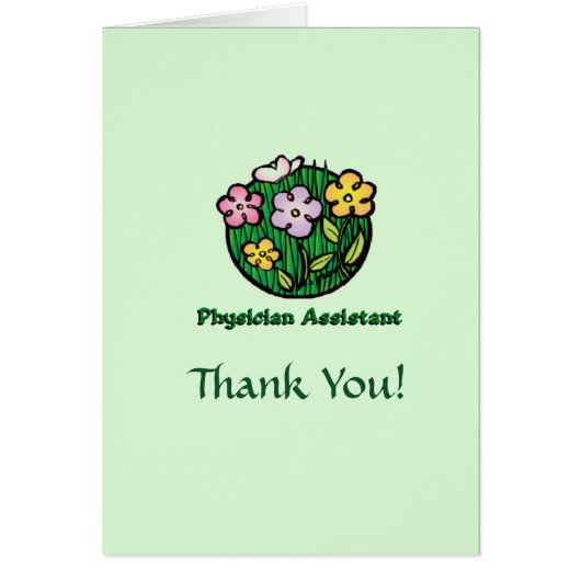 Assistant physicien Thank You Card (Devant)