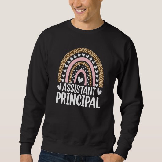 Assistant Principal Appreciation Leopard Print Rai Trui (Voorkant)