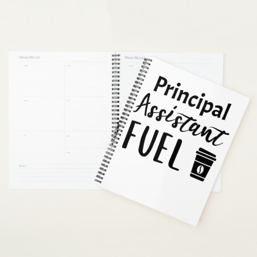 Assistant principal carburant drôle café (Devant avec enveloppe)