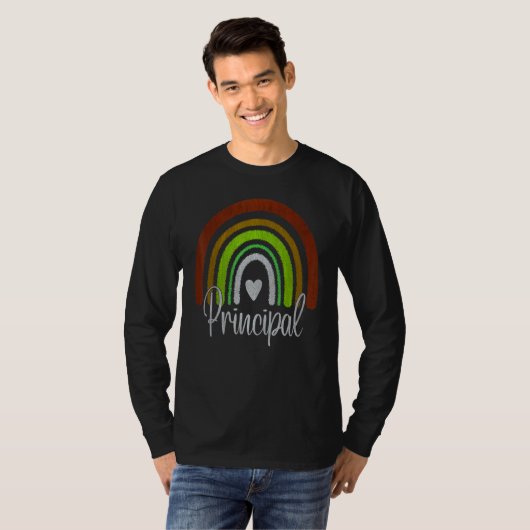 Assistant Principal Rainbow Future Principal  Teac T-shirt (Voorkant volledig)