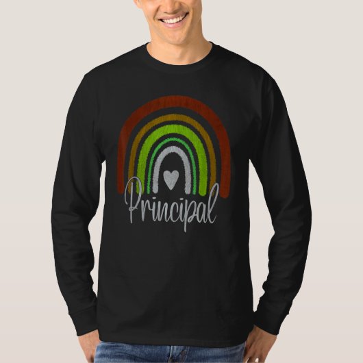 Assistant Principal Rainbow Future Principal  Teac T-shirt (Voorkant)