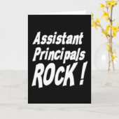 Assistant Principaux Rock ! Carte de vœux (Fleur jaune)