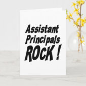 Assistant Principaux Rock ! Carte de vœux (Fleur jaune)