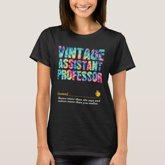 Assistant Professor Appreciation Week Back to Scho T-shirt (Voorkant)