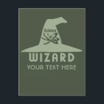 Assistant Science carte postale personnalisée<br><div class="desc">Remplacez le champ de texte par ce que vous voulez. Vous pouvez également modifier la police, sa taille et sa couleur en utilisant la fonction "Customiser", ainsi que d'ajouter des champs de texte si vous le souhaitez. De plus, vous pouvez modifier la couleur arrière - plan de cet élément à...</div>